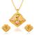 Brass micron gold meenakari handmade pendant for women