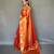 Red Shining Tissue silk blend Saree 