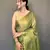Green Shining Tissue silk blend Saree 