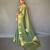 Green Shining Tissue silk blend Saree 
