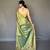 Green Shining Tissue silk blend Saree 