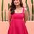 Pink Color Beautiful Fit Flair Dress Party Wear Dress 