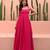 Pink Color Beautiful Fit Flair Dress Party Wear Dress 