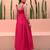 Pink Color Beautiful Fit Flair Dress Party Wear Dress 