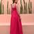 Pink Color Beautiful Fit Flair Dress Party Wear Dress 