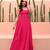 Pink Color Beautiful Fit Flair Dress Party Wear Dress 