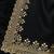 black georgette sequin saree with blouse