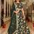 Enchanting Bottle Green Zari Work Art Silk Wedding Wear Lehenga Choli