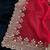 red georgette sequin saree with blouse