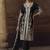 Black chinon silk embroidered designer plazzo suit