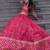 Wonderful Pink Floral Printed Organza Lehenga Choli With Dupatta