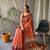 Orange Cotton Digital Printed Saree