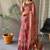 Pink Cotton Digital Printed Saree