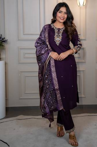 Designers Kurti Pent Dupatta Set