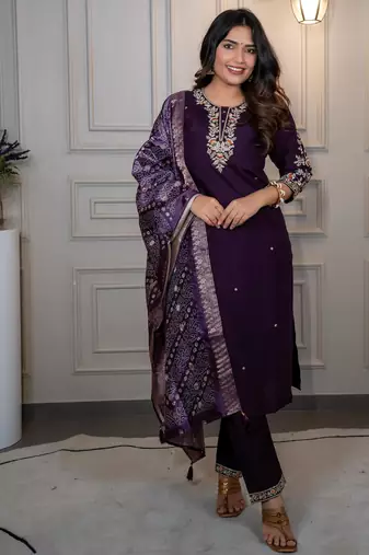 Designers Kurti Pent Dupatta Set