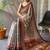 Light Grey Cotton Digital Printed Saree