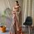 Light Grey Cotton Digital Printed Saree
