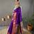 Purple Paithani silk blend Saree