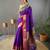 Purple Paithani silk blend Saree
