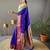 Royal Blue Paithani silk blend Saree