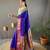 Royal Blue Paithani silk blend Saree