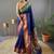 Navy Blue Paithani silk blend Saree