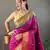 Magenta Paithani silk blend Saree