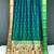 Teal Paithani silk blend Saree