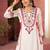 Embroidery Work White Color Kurta Palazzo Suit Set Festival Wear Suit Set