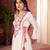 Embroidery Work White Color Kurta Palazzo Suit Set Festival Wear Suit Set