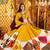 Mustard Yellow Viscose Cotton Navratri Lehenga Choli