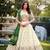 Thread Embroidered Floral Lehenga Choli With Gaji Silk Dupatta Set