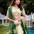 Thread Embroidered Floral Lehenga Choli With Gaji Silk Dupatta Set
