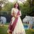 Thread Embroidered Floral Lehenga Choli With Gaji Silk Dupatta Set
