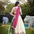 Thread Embroidered Floral Lehenga Choli With Gaji Silk Dupatta Set