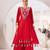 Mirror Work New Designer Suit Set With Dupatta Party Wear heavy Red Suit Set 