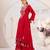 Mirror Work New Designer Suit Set With Dupatta Party Wear heavy Red Suit Set 