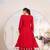 Mirror Work New Designer Suit Set With Dupatta Party Wear heavy Red Suit Set 