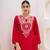 Mirror Work New Designer Suit Set With Dupatta Party Wear heavy Red Suit Set 