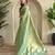 Pista Green Shining Tissue silk blend Saree