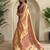 Pinkish Brown Shining Tissue silk blend Saree