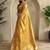 Yellow Shining Tissue silk blend Saree