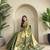 Olive Green Shining Tissue silk blend Saree