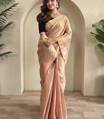 Pink Shining Tissue silk blend Saree