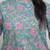 Women's pure cotton straight turq/pink with multi color embellished kurta