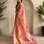 Onion Pink Shining Tissue silk blend Saree