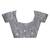 grey linen silk saree with blouse piece