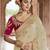 chiku embroidered georgette saree with blouse