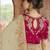 chiku embroidered georgette saree with blouse