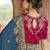 dark greyish blue embroidered georgette saree with blouse